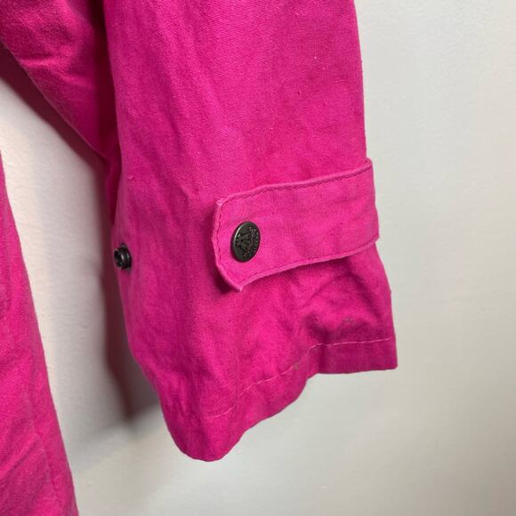 Vintage 80s Kakadu Traders Pink Outback Utility Workwear Distressed Jacket M - Picture 6 of 14